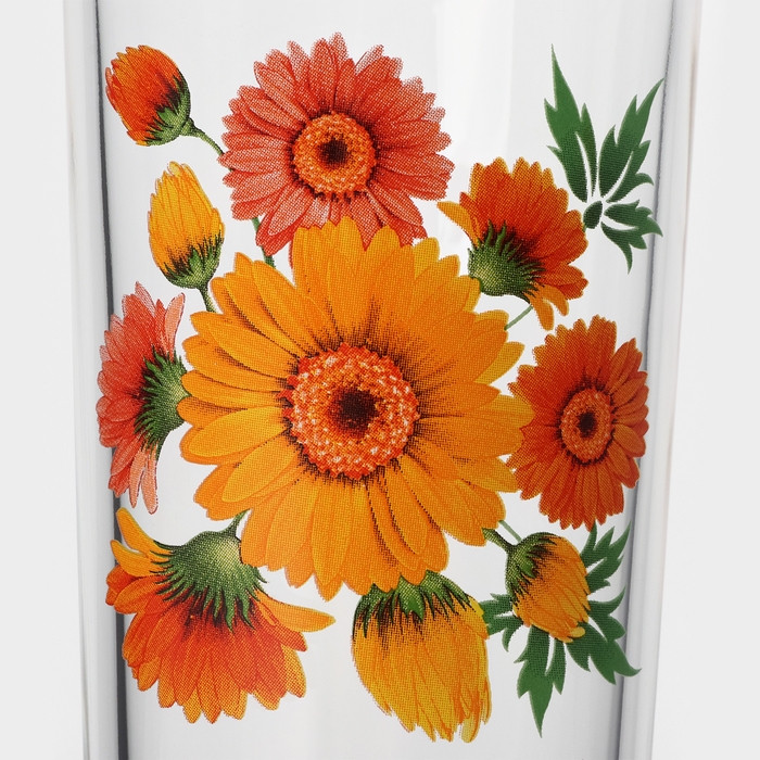 Набор питьевой &laquo;Букеты&raquo;, стеклянный, кувшин 1,7 л + 6 стаканов 230 мл, МИКС