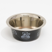 Миска цветная стандарт 200 мл, чёрная Миска цветная стандарт 200 мл, чёрная