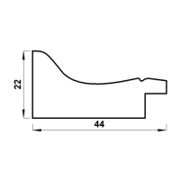 Фоторамка пластик "МИРАМ" 30х40 см, 674463-15 (пластиковый экран)