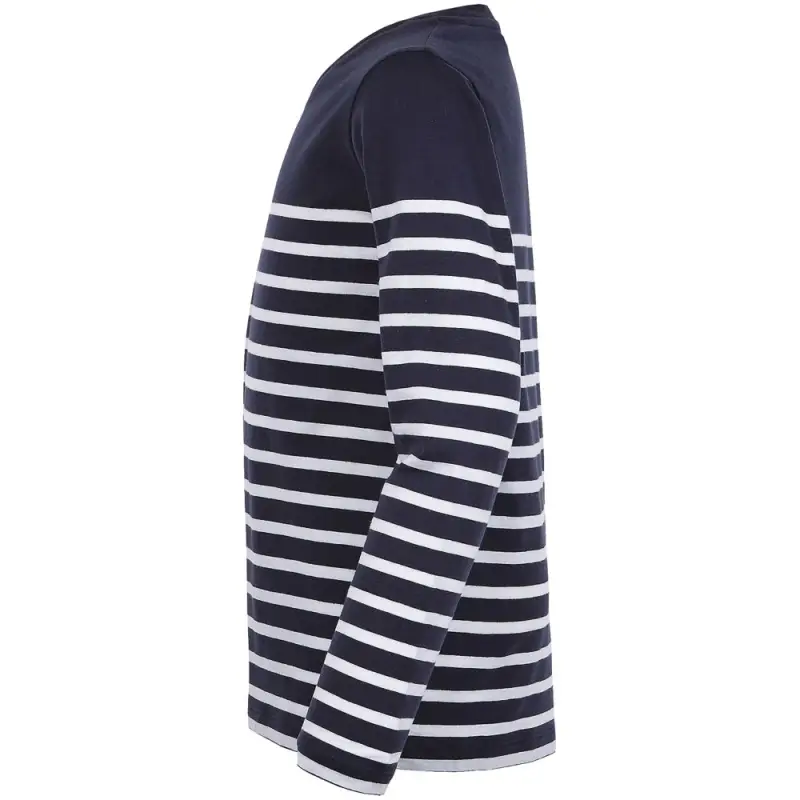 Футболка детская с длинным рукавом Matelot LSL Kids, темно-синяя с белым, на рост 96-104 см (4 года)