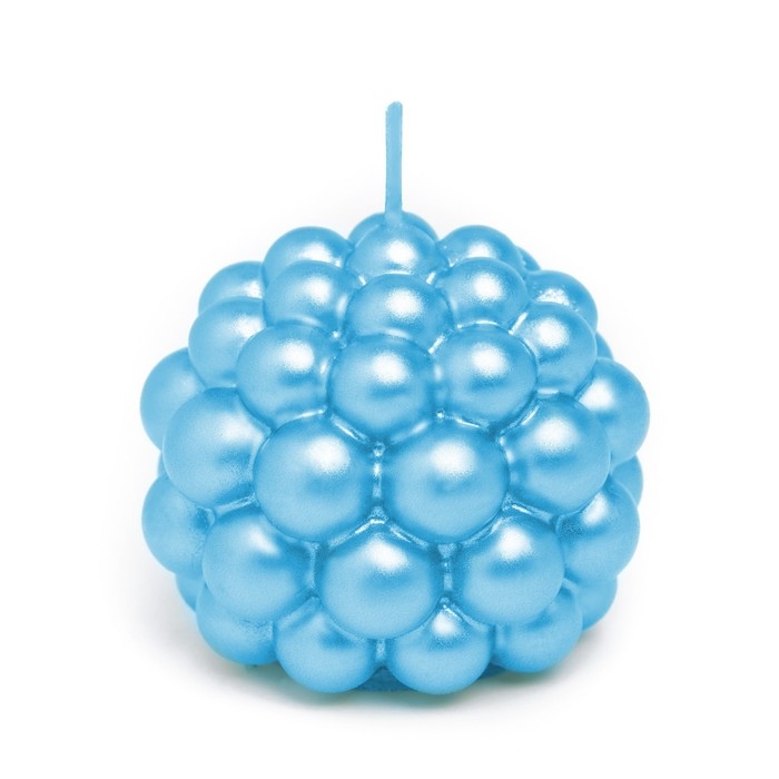 Свеча фигурная Свеча фигурная "Баблс" круглый, 5,5х5,5 см, бирюзовый,в коробке