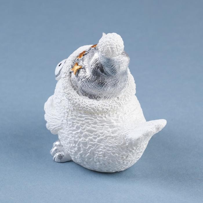 Свеча декоративная Свеча декоративная "Снежная птичка", 9х5,8х8,9 см, белый