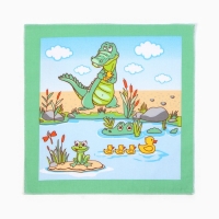 Набор носовых платков Крошка Я "Крокодил" 30*30 см-12 шт, 100% хлопок Набор носовых платков Крошка Я "Крокодил" 30*30 см-12 шт, 100% хлопок
