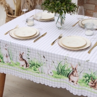 Скатерть Доляна "Easter joy" 145*220 см, 100% п/э