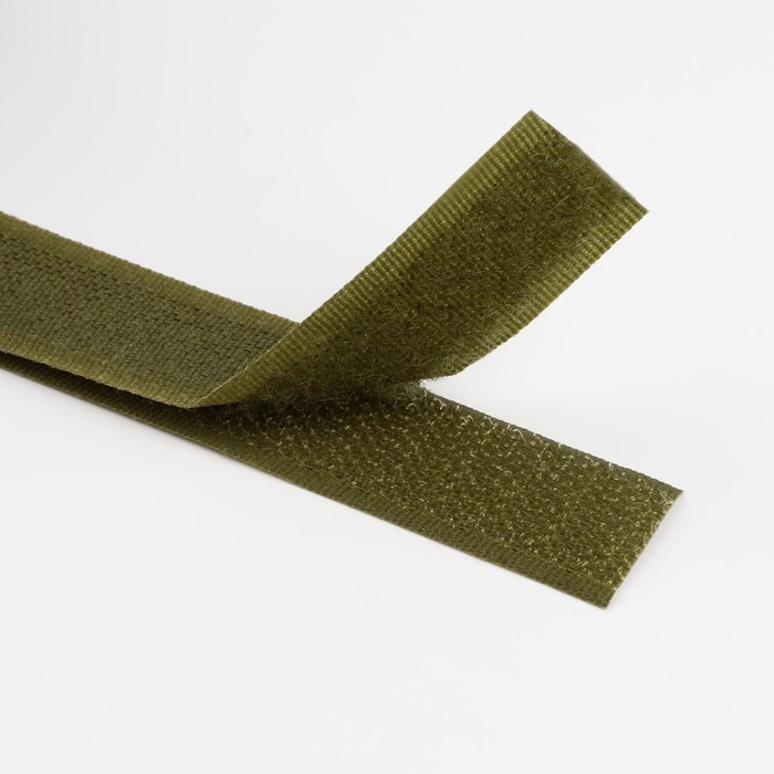 Липучка, 20 мм × 25 ± 1 м, цвет хаки Липучка, 20 мм × 25 ± 1 м, цвет хаки