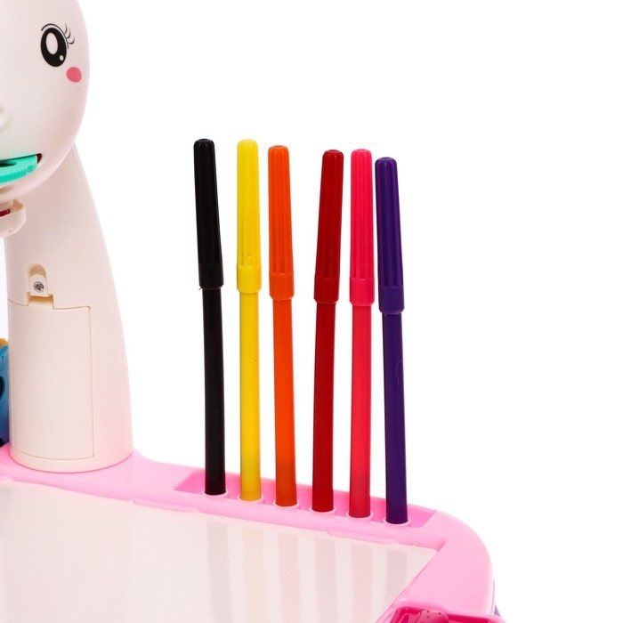 Проектор-столик &laquo;Единорог&raquo;, свет, звук, цвет розовый