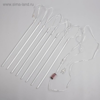 Гирлянда &laquo;Сосульки&raquo; 2.5 &times; 0.5 м, IP65, прозрачная нить, 288 LED, свечение мульти с эффектом стекания, 12 В