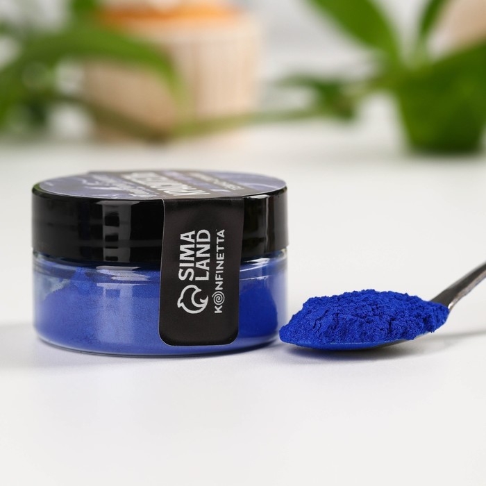 Глиттер кандурин «Тёмно-синий» для десертов и напитков, водорастворимый, 5 г. Глиттер кандурин «Тёмно-синий» для десертов и напитков, водорастворимый, 5 г.