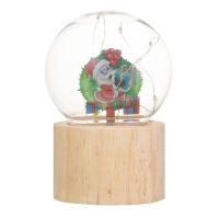 Ночник «Шар-дед мороз с подарком» LED 3хAG10 шар 8см 6,5х6,5х11,5см Ночник «Шар-дед мороз с подарком» LED 3хAG10 шар 8см 6,5х6,5х11,5см