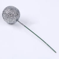 Фигурка для поделок и декора на проволоке &laquo;Шар&raquo;, набор 20 шт., размер 1 шт. &mdash; 2 &times; 7 см, цвет серебро