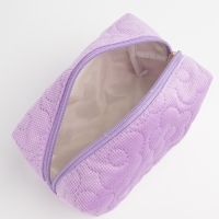 Косметичка на молнии, цвет сиреневый Косметичка на молнии, цвет сиреневый