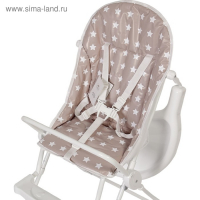 Стульчик для кормления Polini kids 152 «Звезды», цвет макиато-белый Стульчик для кормления Polini kids 152 «Звезды», цвет макиато-белый