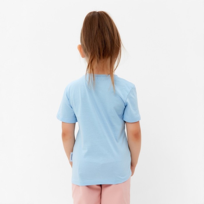 Футболка детская Disney "Frozen", рост 98-104 (30), голубой