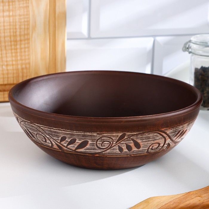 Салатник классический «Ангоб», 1л, 6 х 18,5 х 18,5см Салатник классический «Ангоб», 1л, 6 х 18,5 х 18,5см