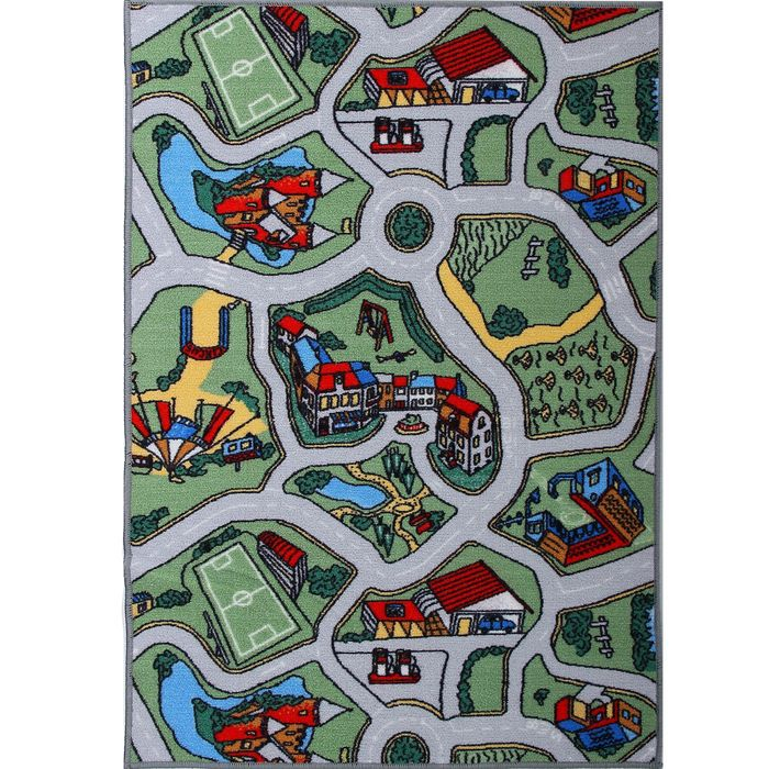 Палас &laquo;Лунапарк&raquo;, 120х100 см, зелёный