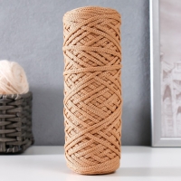 Шнур для вязания 100% полиэфир, ширина 3 мм 100м (карамель)