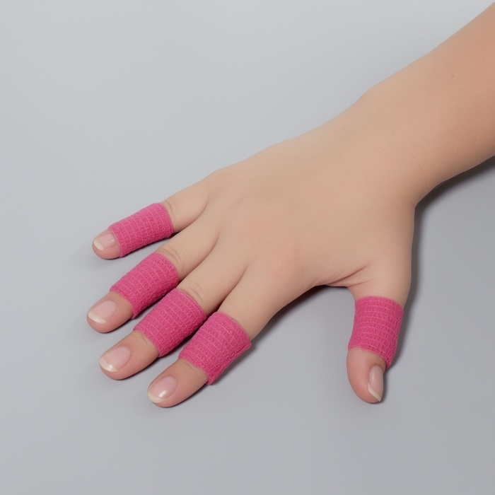 Лента-бандаж защитная, для пальцев, 2,5 см &times; 3 м, цвет МИКС