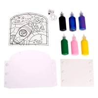 Набор для творчества &laquo;Волшебный ночник&raquo;, комонавт, витражный, 5+