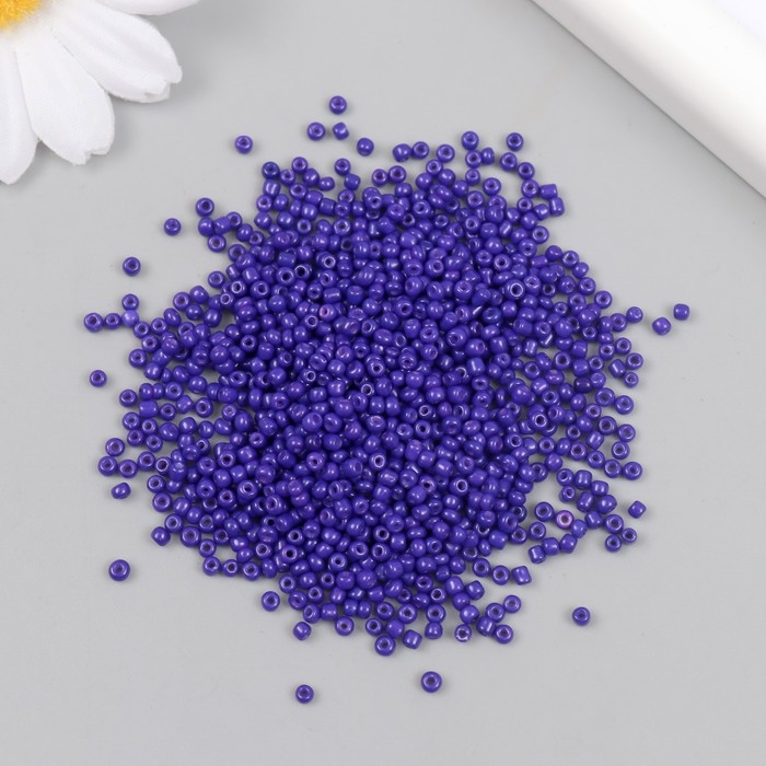 Бисер стекло 12/0 Бисер стекло 12/0 "Сине-фиолетовый" яркий 450 гр