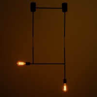 Светильник BayerLux "Лучик" 2хЕ27 40Вт черный 50х5х30-130см Светильник BayerLux "Лучик" 2хЕ27 40Вт черный 50х5х30-130см