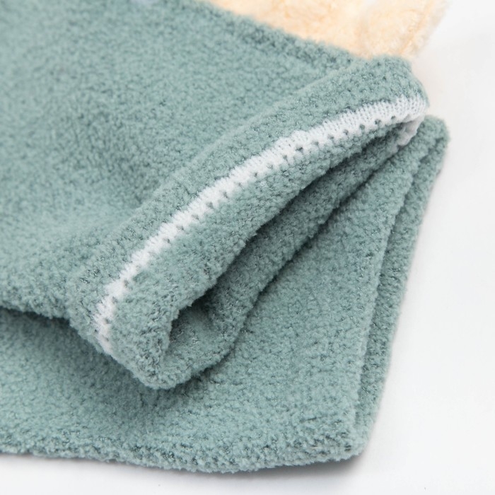 Носки детские махровые со стопперами MINAKU, цвет зеленый, размер 14-16 см Носки детские махровые со стопперами MINAKU, цвет зеленый, размер 14-16 см