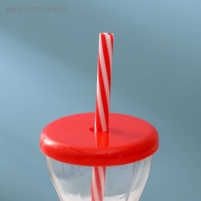 Бутылка &laquo;Цитрусовый бум&raquo;, 450 мл, с трубочкой, цвет МИКС