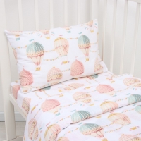 Постельное бельё Крошка Я "Happy moment" 112*143см, 60*120+20см, 40*60см, бязь, 125 г/м2 Постельное бельё Крошка Я "Happy moment" 112*143см, 60*120+20см, 40*60см, бязь, 125 г/м2