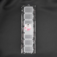 Органайзер для хранения мелочей, с подвесом, 7 съёмных отделений, 20,5 &times; 4,5 &times; 2 см, цвет прозрачный