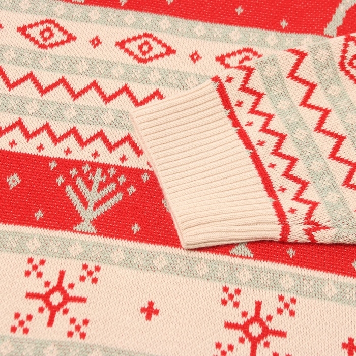 Новый год. Джемпер вязаный KAFTAN Scandinavia размер 56, красный