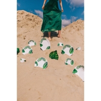 Тарелка десертная Avvir &laquo;Лист папоротника&raquo;, d=21,5 см, стеклокерамика, цвет белый