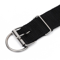 Ошейник клепаный, 48,5 х 3 см, ОШ 31-40 см, полиэстер, чёрный Ошейник клепаный, 48,5 х 3 см, ОШ 31-40 см, полиэстер, чёрный