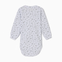 Боди с длинным рукавом, цвет звезды серые, рост 74 см Боди с длинным рукавом, цвет звезды серые, рост 74 см