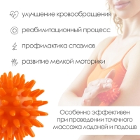 Массажёр &laquo;Ёжик&raquo;, d=5,5 см, 29 г