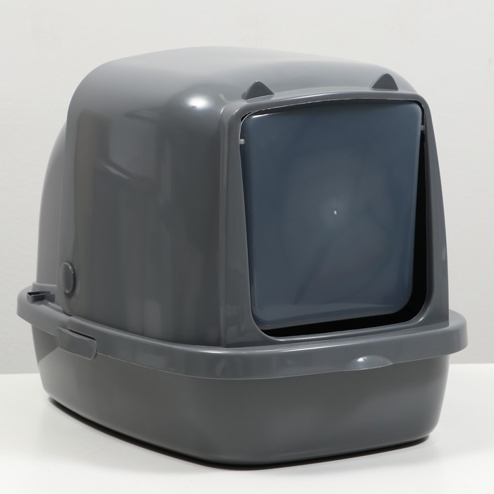 Туалет закрытый «Айша» 53 х 41 х 40 см, серый FIX Туалет закрытый «Айша» 53 х 41 х 40 см, серый FIX