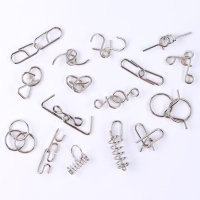 Металлические головоломки 16 шт "Радуга"