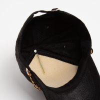 Бейсболка женская MINAKU с цепью цвет чёрный , размер 56-58 Бейсболка женская MINAKU с цепью цвет чёрный , размер 56-58