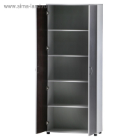 Шкаф-стеллаж 5-ти ярусный, 802х370х1994, Венге/Серый Шкаф-стеллаж 5-ти ярусный, 802х370х1994, Венге/Серый