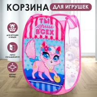 Корзина для хранения игрушек &laquo;Ты лучше всех&raquo; Кошечка