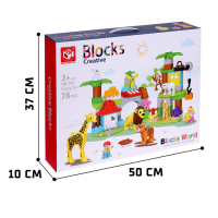 Конструктор &laquo;Чудесный зоопарк&raquo;, 2 варианта сборки, 78 деталей