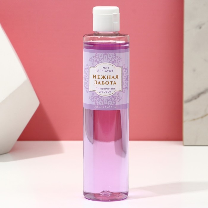 Подарочный набор косметики «Нежная забота», гель для душа 250 мл и мочалка для тела, ЧИСТОЕ СЧАСТЬЕ Подарочный набор косметики «Нежная забота», гель для душа 250 мл и мочалка для тела, ЧИСТОЕ СЧАСТЬЕ