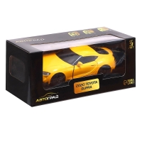 Машина металлическая TOYOTA SUPRA, 1:32, открываются двери, инерция, цвет жёлтый Машина металлическая TOYOTA SUPRA, 1:32, открываются двери, инерция, цвет жёлтый