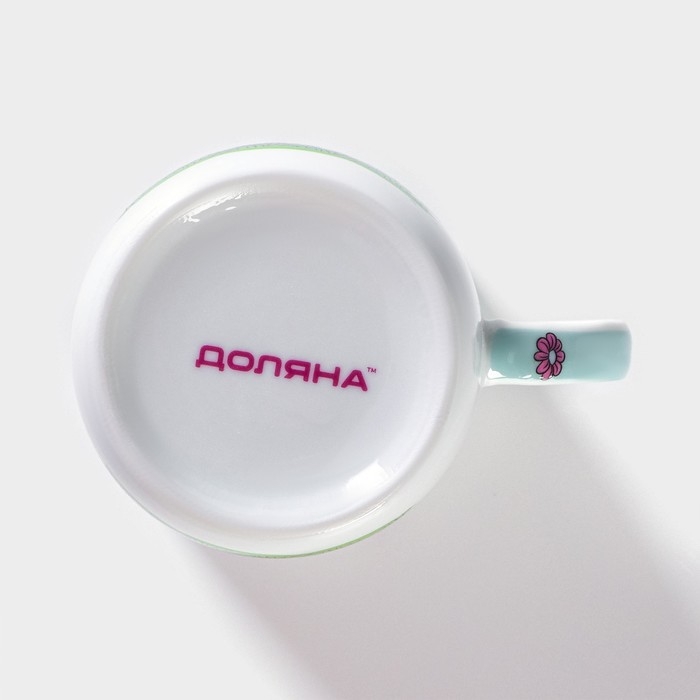 Кружка керамическая Доляна &laquo;Единорожка&raquo;, 230 мл, цвет белый