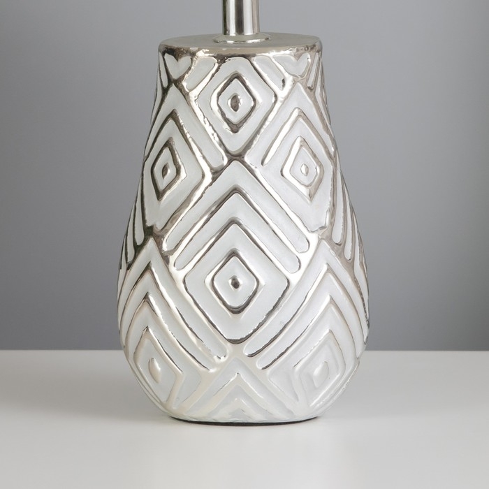 Лампа настольная 16195/1 E14 40Вт серый с серебром 20х20х33 см RISALUX Лампа настольная 16195/1 E14 40Вт серый с серебром 20х20х33 см RISALUX