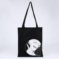 Шопер «Аниме» 35х0.5х40 см, отд без молнии, без подклада, чёрный Шопер «Аниме» 35х0.5х40 см, отд без молнии, без подклада, чёрный