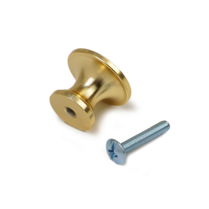 Ручка кнопка CAPPIO RK148, d=24 мм, цвет сатиновое золото