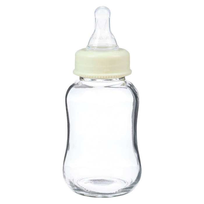 Бутылочка для кормления, классическое горло, стекло, быстрый поток, от 6 мес., 150 мл., цвет МИКС