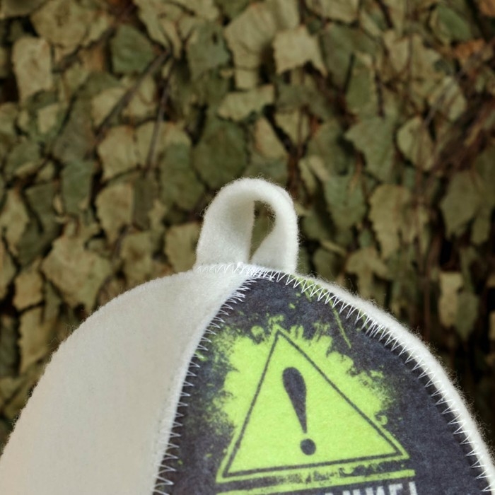 Шапка для бани принт Шапка для бани принт "Шапка крутого мужика"