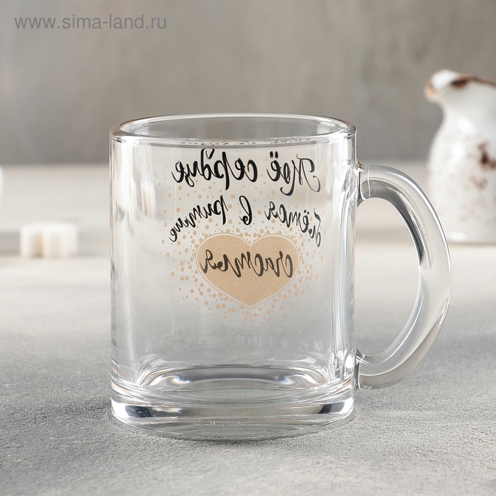Кружка стеклянная &laquo;Пожелания&raquo;, 320 мл, рисунок МИКС