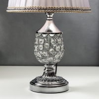 Лампа настольная 16433/1SL Е27 40Вт серебро 25х25х41 см RISALUX