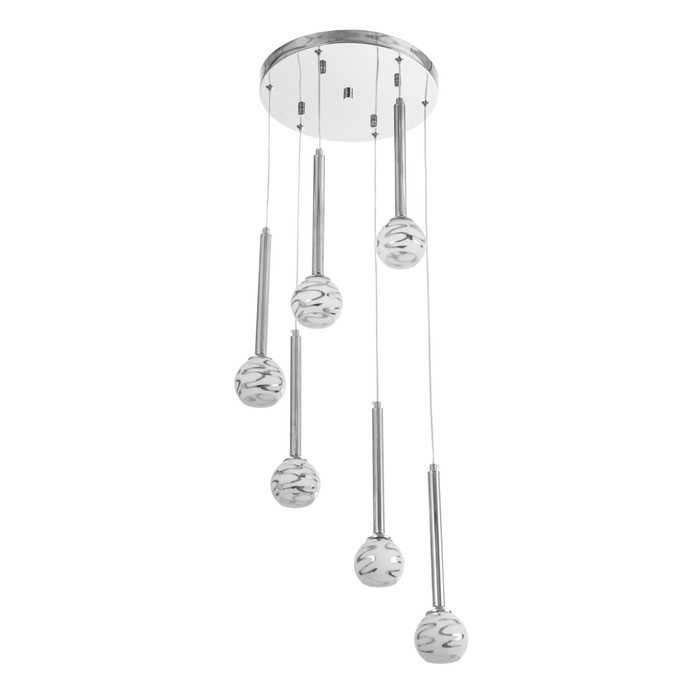 Светильник "Жаннетт" 6х3Вт G4 Хром 30х30х180см